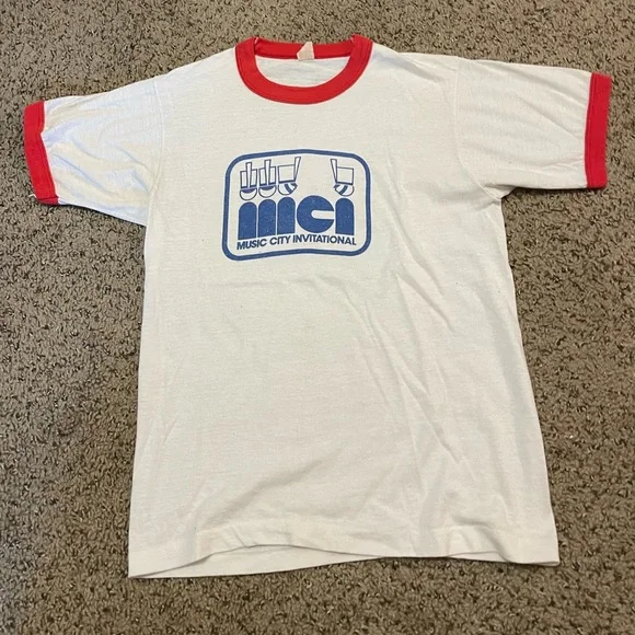 Vintage Music City Invitational Ringer T-Shirt - Picture 3 of 4